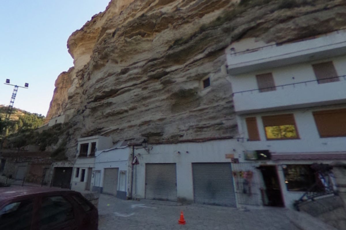 Desprendimiento en Alcalá del Júcar.