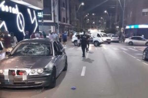 Lugar donde se ha producido el atropello. Imagen: Policía Local de Hellín.