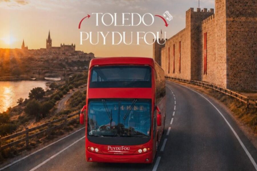 Puy du Fou estrena un autobús para conectar Toledo con el parque: paradas, horarios y precio