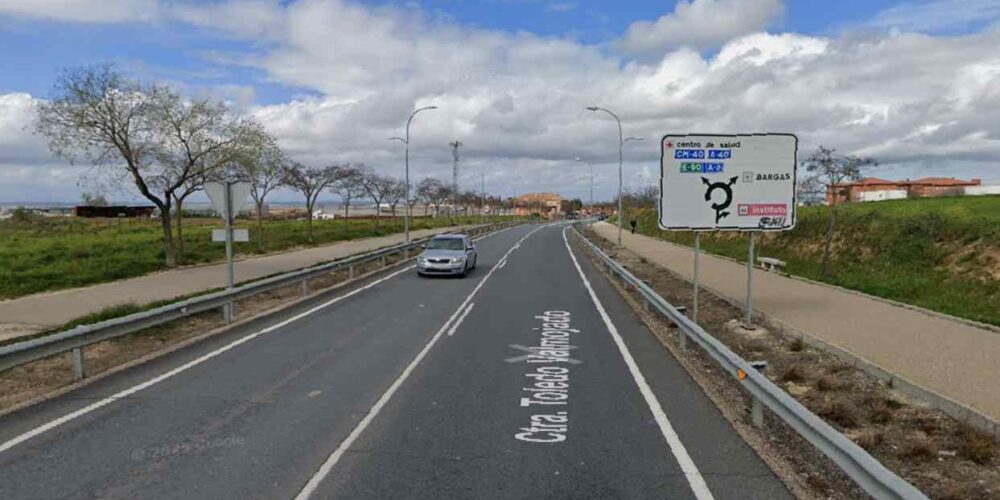 Tramo de la CM-4003 entre Santa Clara y Bargas (Toledo)