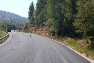 Carretera CM-2025, en la Serranía de Cuenca.