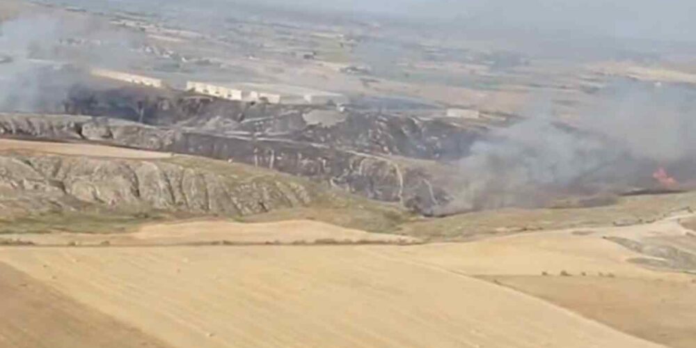 Incendio forestal en Seseña.