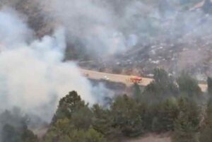 Incendio forestal en Checa (Guadalajara).