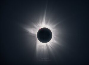 Eclipse total capturado por el fotógrafo Jesús M. García Flores.