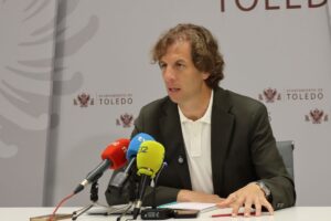 Rubén Lozano, durante la rueda de prensa.