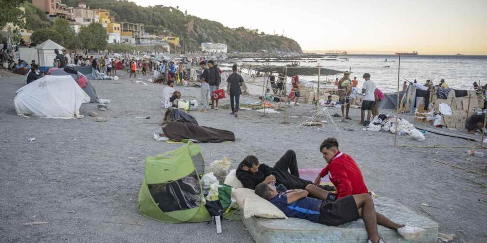Playa del Trampolín. Foto: Marcos Moreno - Europa Press.