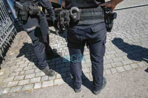 Agentes de la Policía Nacional. Foto: Rebeca Arango.