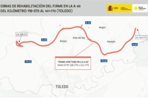 Plano con las obras de rehabilitación. Foto: Ministerio de Transportes
