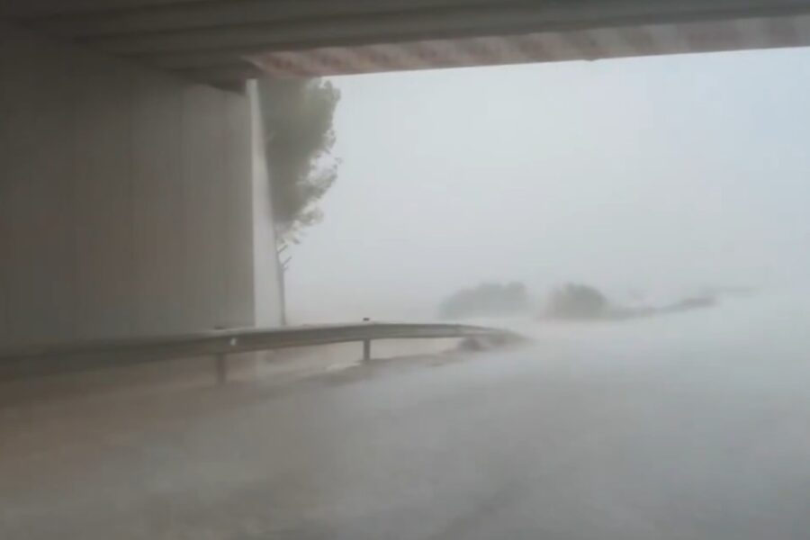 Caen fuertes lluvias y granizo sobre varias zonas de la provincia de Albacete en la tarde del jueves