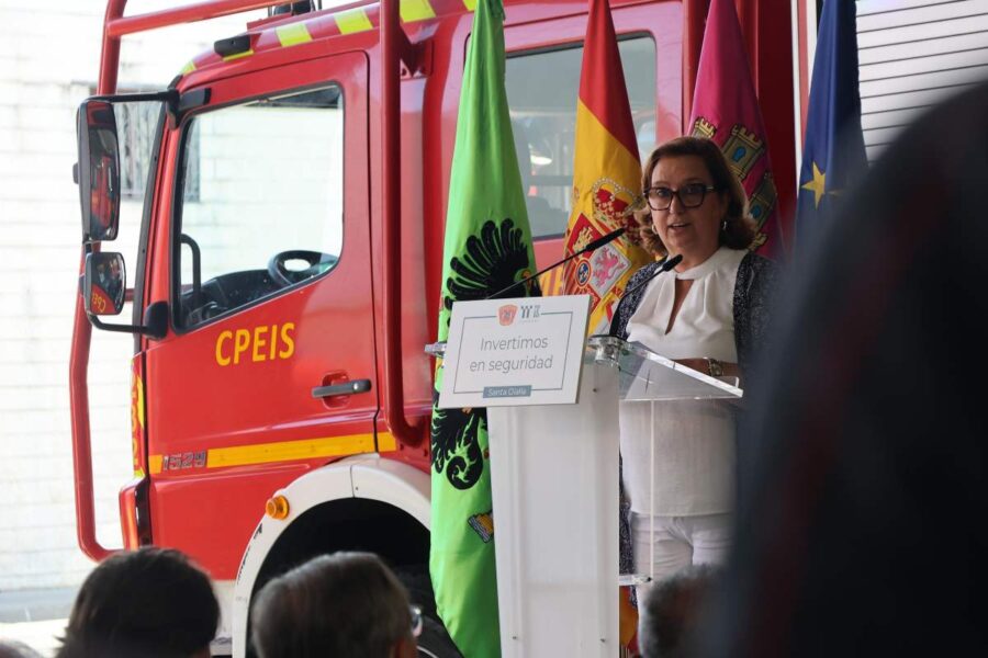 Estrenan nuevo parque de bomberos de Santa Olalla (Toledo), que mejorará la respuesta ante emergencias
