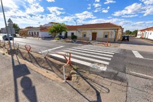 Paso de peatones de Argamasilla de Calatrava en el que se produjo el atropello mortal