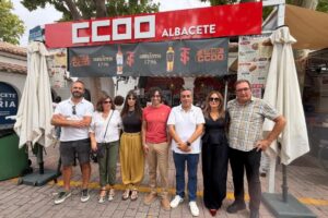 Estand de CCOO en el Recinto Ferial de Albacete