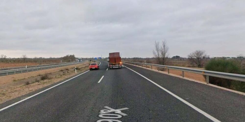 La A-43 a su paso por Manzanares.