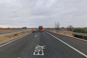La A-43 a su paso por Manzanares.