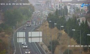 Accidente en la A-42, entre Bargas y Olías del Rey.