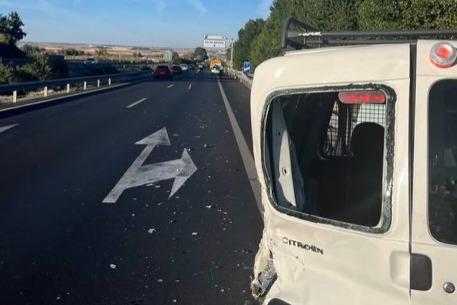 Cuatro personas, heridas en un accidente de tráfico en Toledo