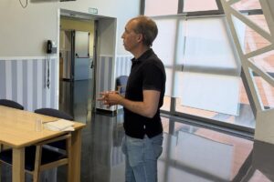 Daniel Arias visitó las obras.