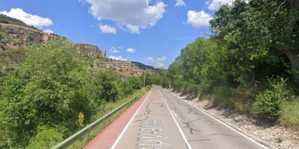 Carretera CUV-9144 en Cuenca. Foto: Google Maps