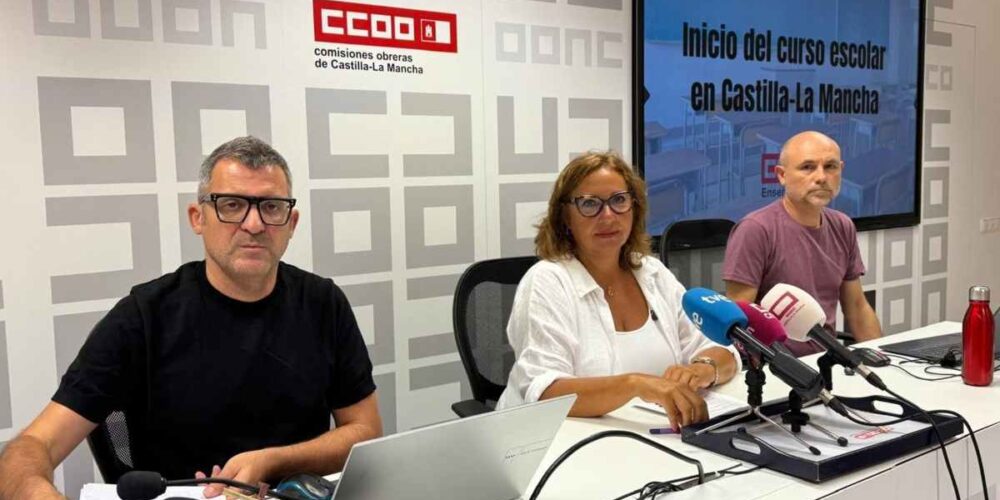 Rueda de prensa de CCOO para valorar el inicio del curso escolar.