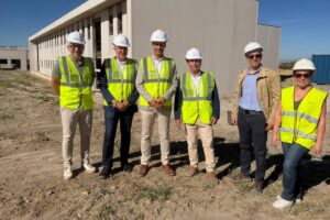 La Junta visita las obras de ampliación del colegio de Velada (Toledo)