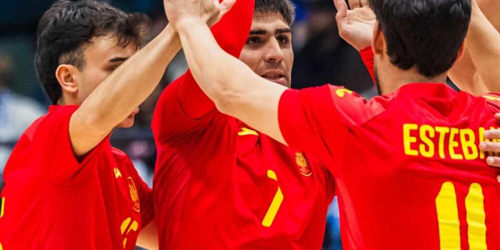 Jugadores de la selección española de fútbol sala. Foto: FFCM.