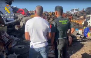 Operación de la Guardia Civil en chatarrerías de Toledo.