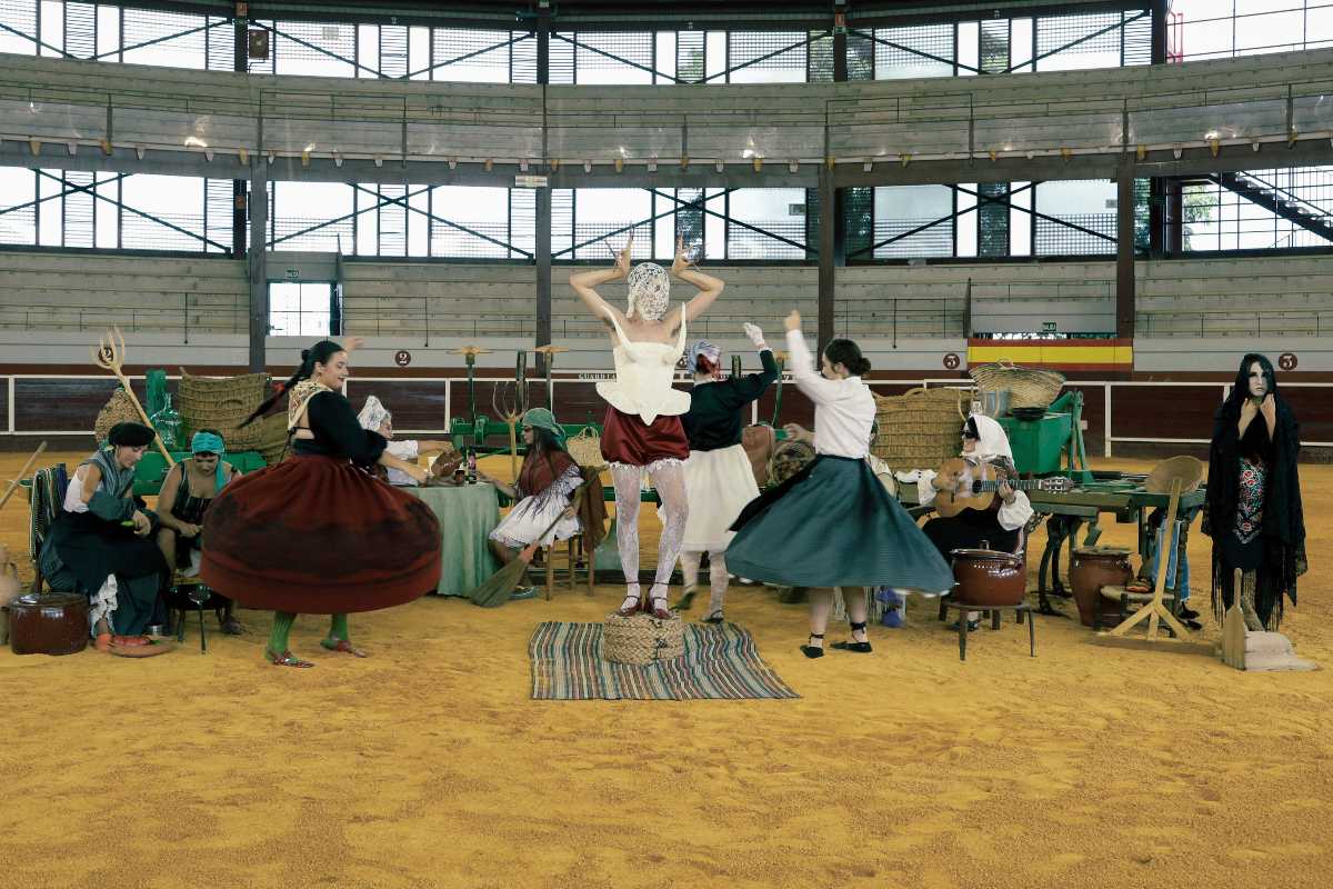 Fotograma del proyecto Indonga Novillada, creado por el artista rural José Lara