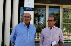 El presidente de Asaja CLM, José María Fresneda, y el vicepresidente, Juan José Laso.