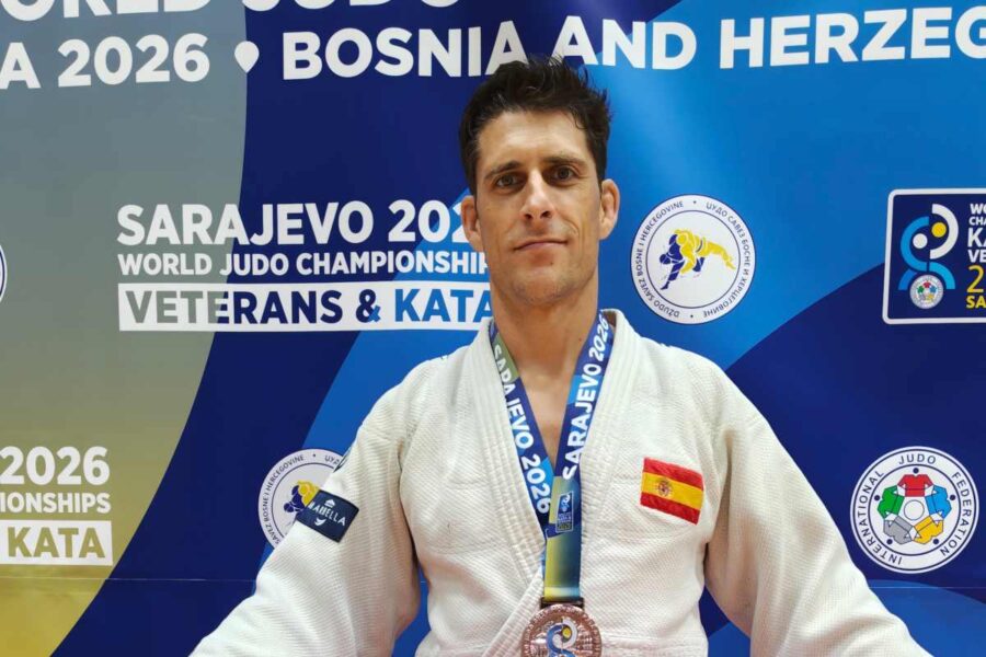 El judoka toledano Javier Suárez conquista el bronce en el Campeonato del Mundo de veteranos