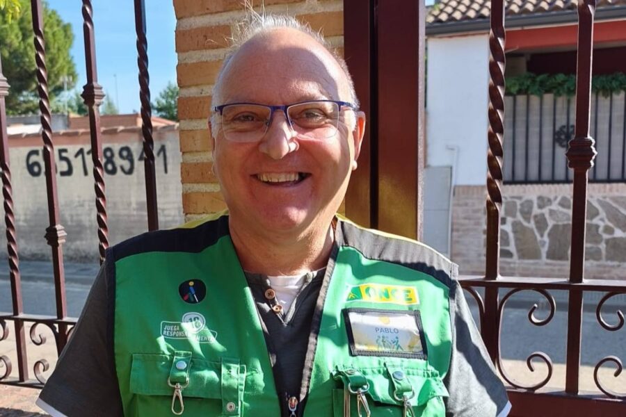 Pablo, el vendedor de la ONCE que ha dado un premio de 35.000 euros en Talavera