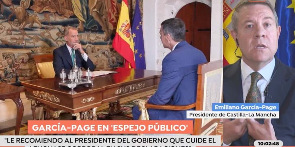 El presidente Page en una entrevista en Espejo Público. Foto: Antena 3.