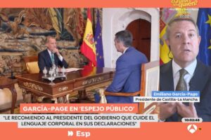 El presidente Page en una entrevista en Espejo Público. Foto: Antena 3.