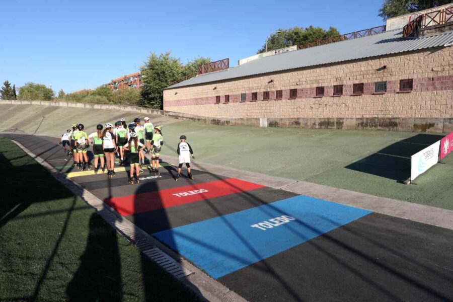 El velódromo del Polígono de Toledo comienza su actividad con patinaje y ciclismo tras la reforma