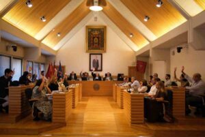 Votación en el pleno del Ayuntamiento de Ciudad Real.