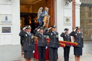 Nueva imagen del Santo Ángel Custodio que presidirá la Comisaria de Albacete