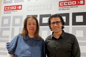 Ana María Marín y Paco Gómez. Foto: CCOO Albacete