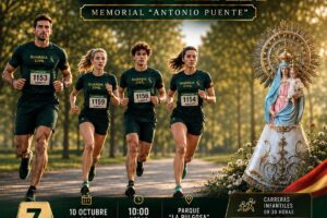 Cartel de la VIII Carrera Popular "Virgen del Pilar" de la Guardia Civil de Albacete