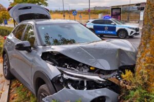 Accidente ocurrido en la avenida de la Música Española.