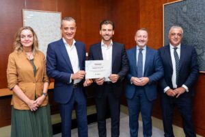 Acto de entrega del premio.