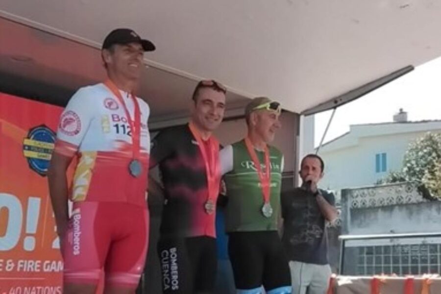 El bombero conquense Jesús Valencia, campeón europeo en los Juegos de Policías y Bomberos
