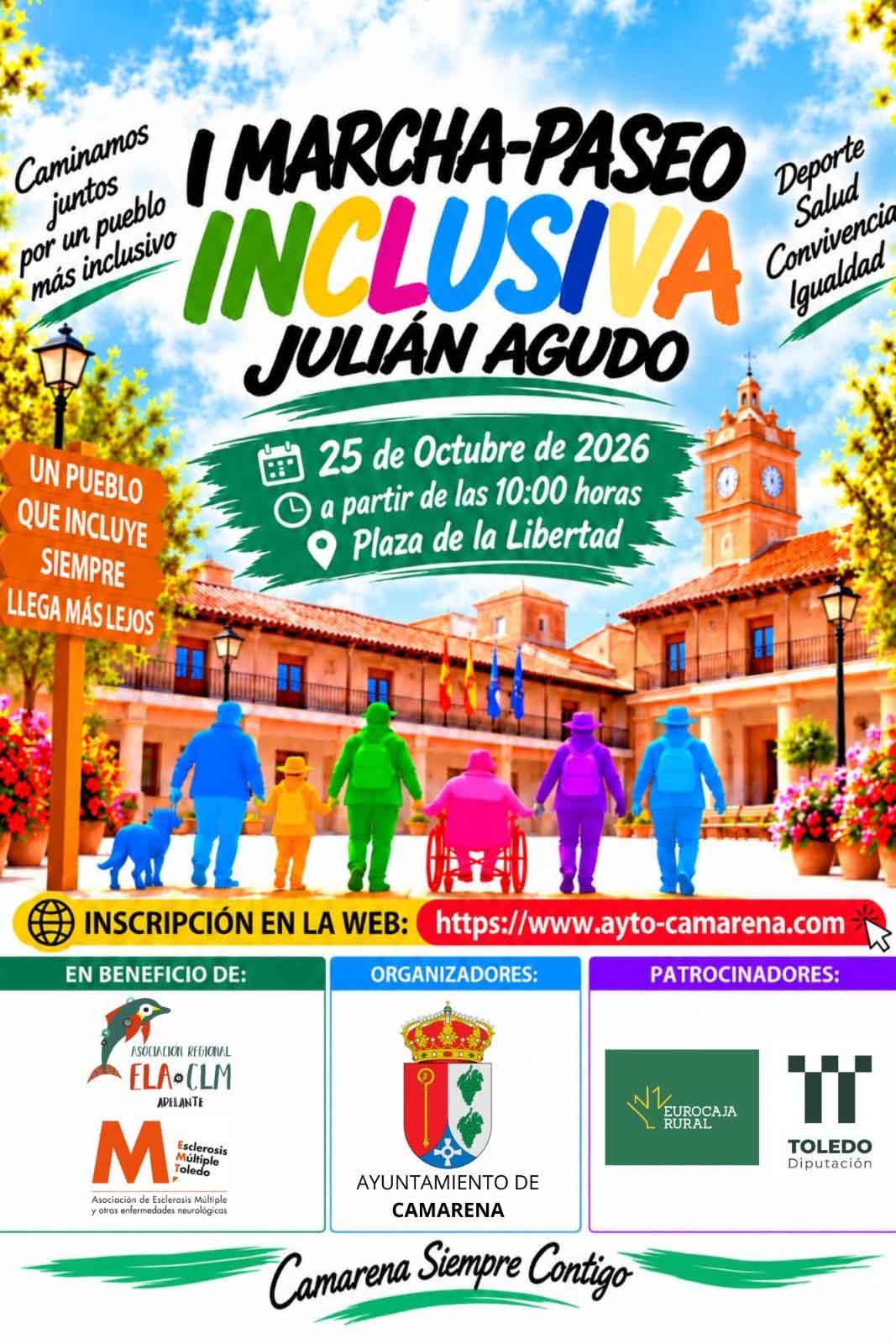 Camarena apuesta por la lucha contra la ELA y la Esclerósis Múltiple en su I Marcha Inclusiva «Julián Agudo» — imagen 1