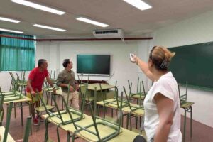 Imagen de uno de los institutos climatizados en la provincia de Toledo.
