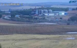 Imagen de la A-3, en Cuenca, esta mañana. Durante la madrugada se cortó por balsas.