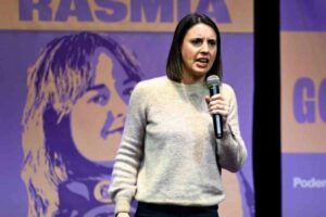 Irene Montero, candidata de Podemos en las elecciones generales del 29N.
