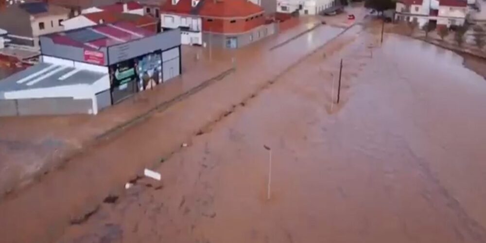Madrigueras tras la riada. Imagen: vídeo de CMM.