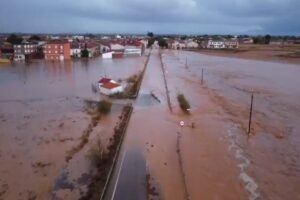 Madrigueras tras la riada. Imagen: CMM.