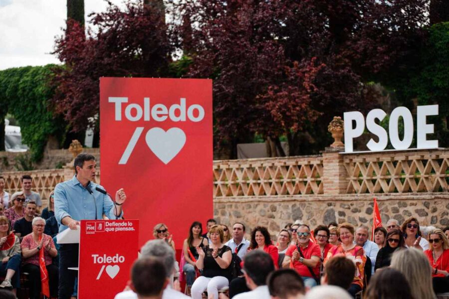 Pedro Sánchez intervendrá en un acto de precampaña electoral este miércoles en Toledo
